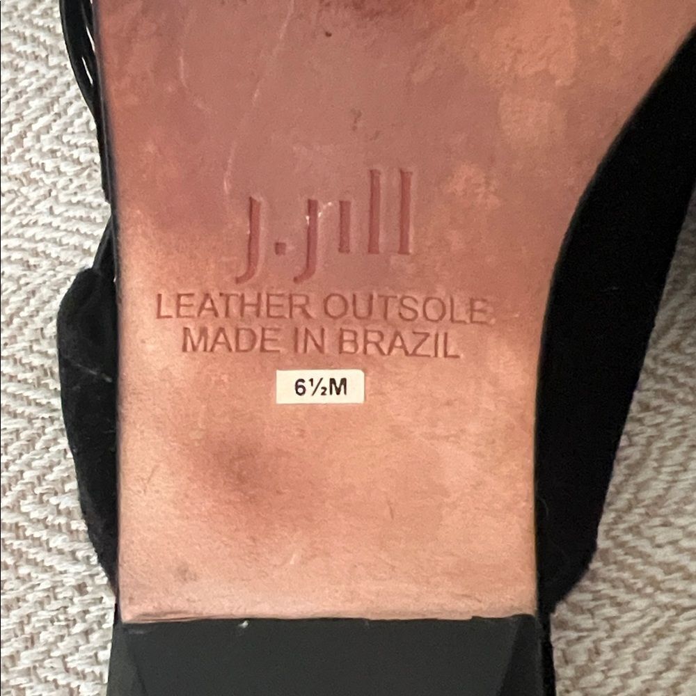 J. Jill Women's Mules in Velvet Black with details in Size 6.5M - Picture 12 of 12